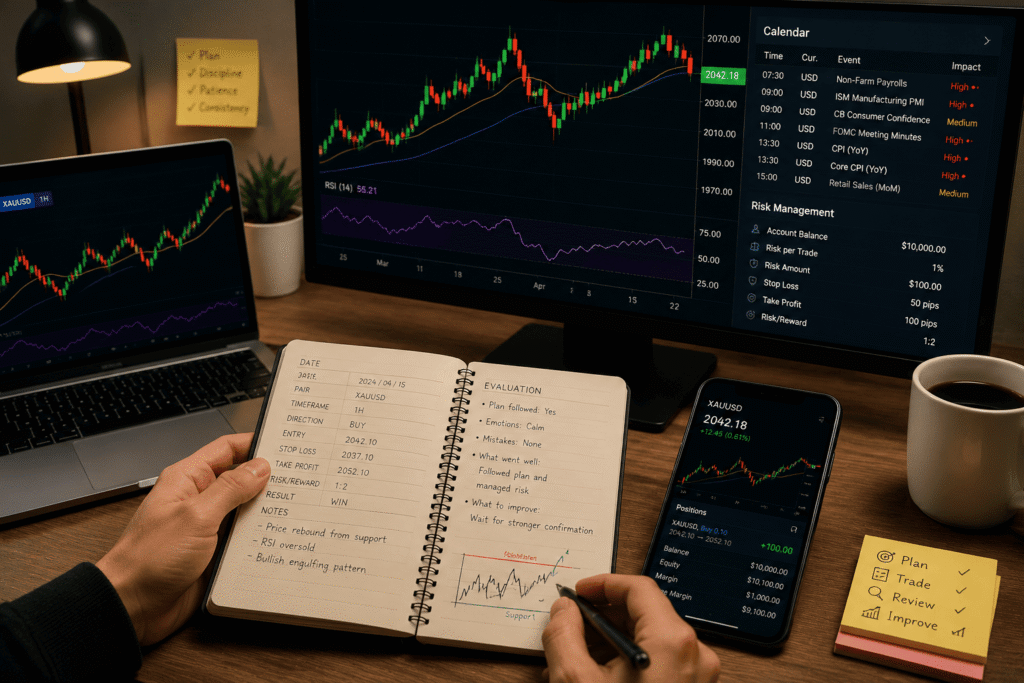 jurnal-trading-emas-manajemen-risiko