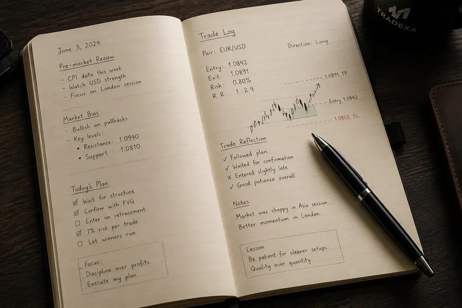 trading-journal-analisis-emas-online